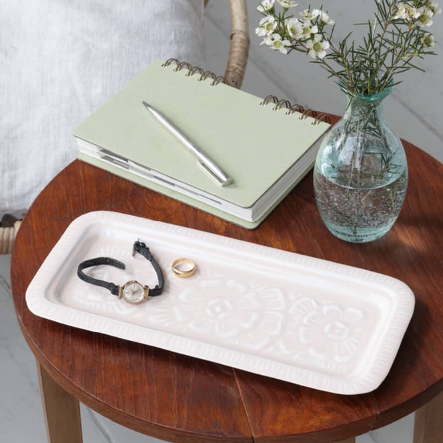 livs Enamel Trinket Tray - Light Pink