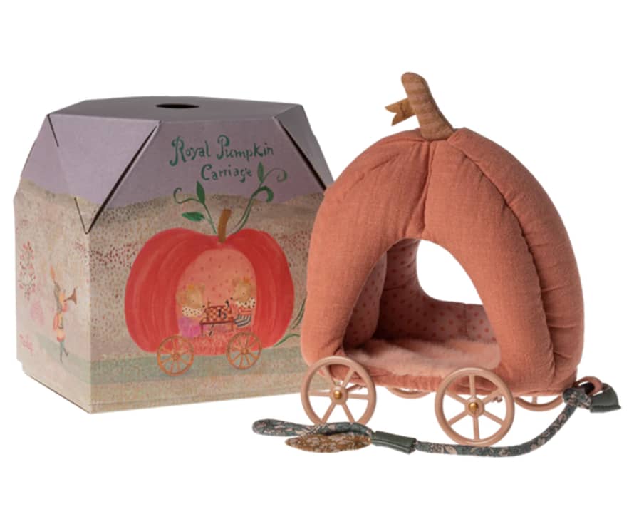 Maileg Pumpkin Carriage, Mouse