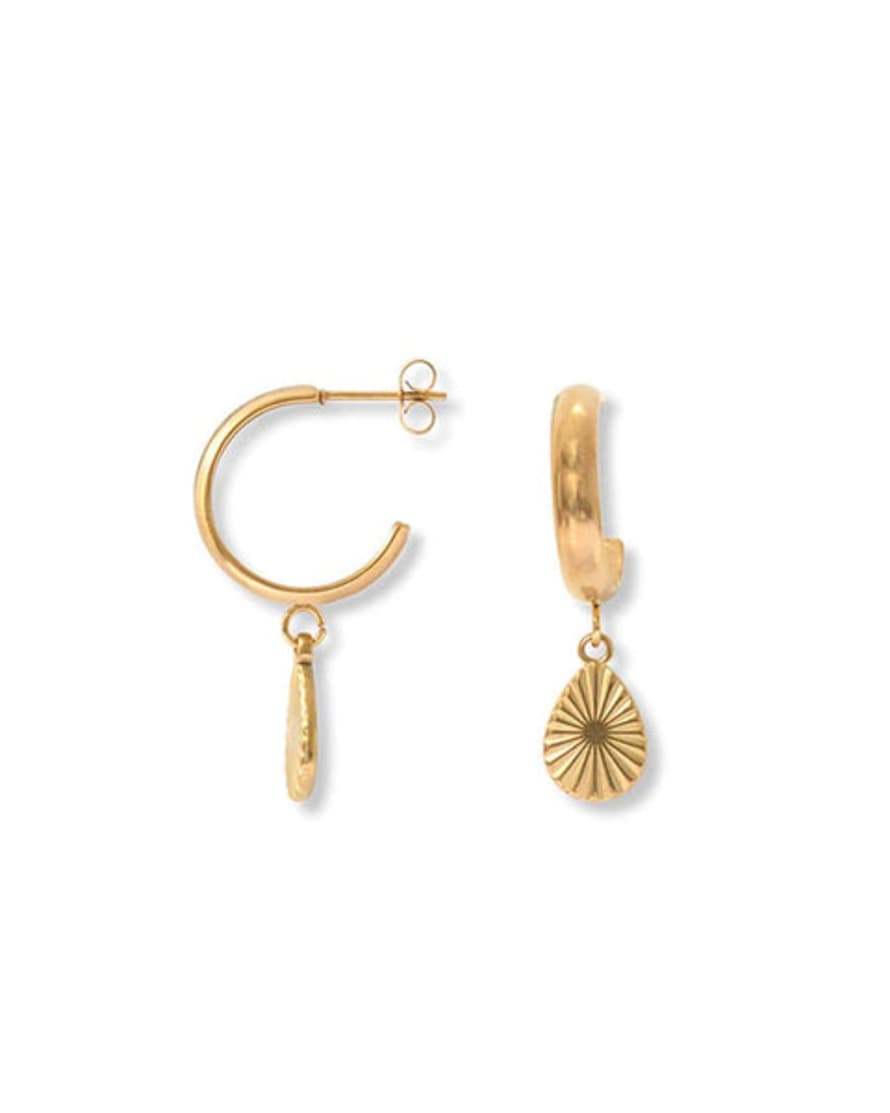 A Weathered Penny  Sol Earrings Gold