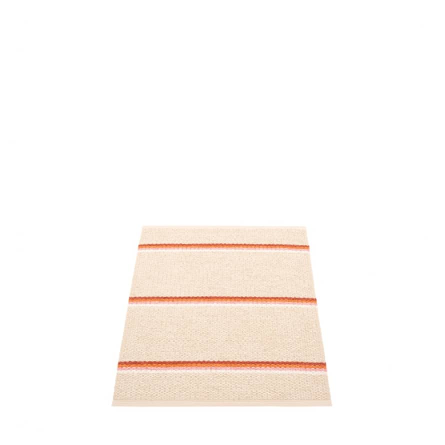 Pappelina Pappelina Olle Design Washable Durable Small Hall, Door Mat, Shower Or Bath Rug 70x90cm Brick