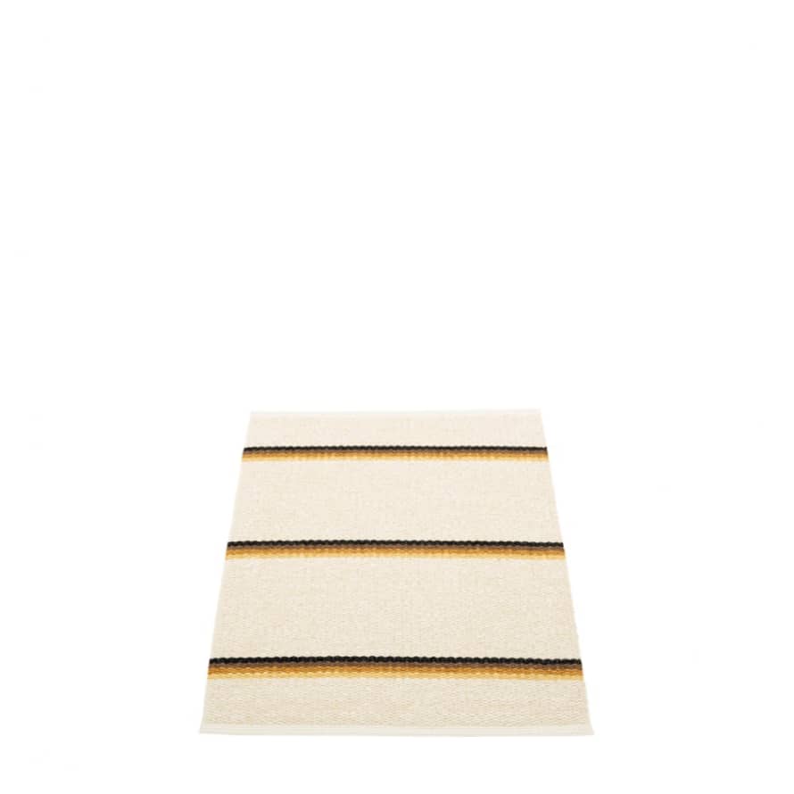 Pappelina Pappelina Olle Design Washable Durable Small Hall, Door Mat, Shower Or Bath Rug 70x90cm Ochre