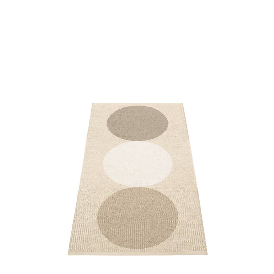 Pappelina Pappelina Otto Design Washable Durable Floor Or Runner Rug 70x140 Cm Grain & Cream