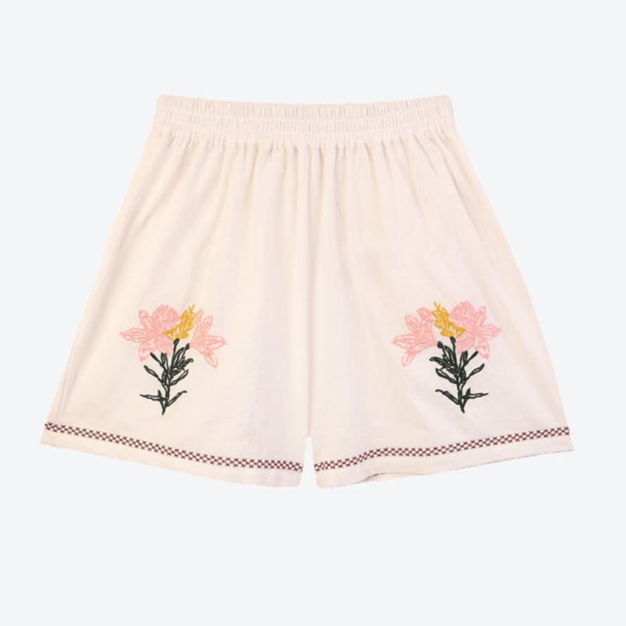 Meadows Caspia Embroidery Shorts