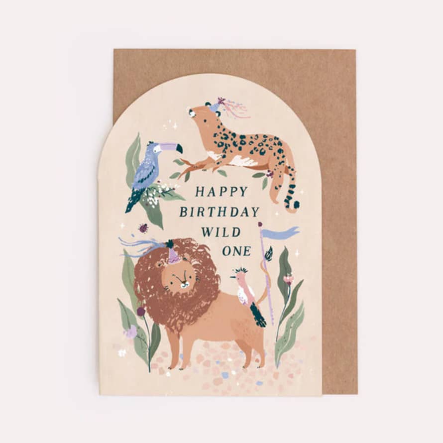 Sister Paper Co Wild One Birthday Card