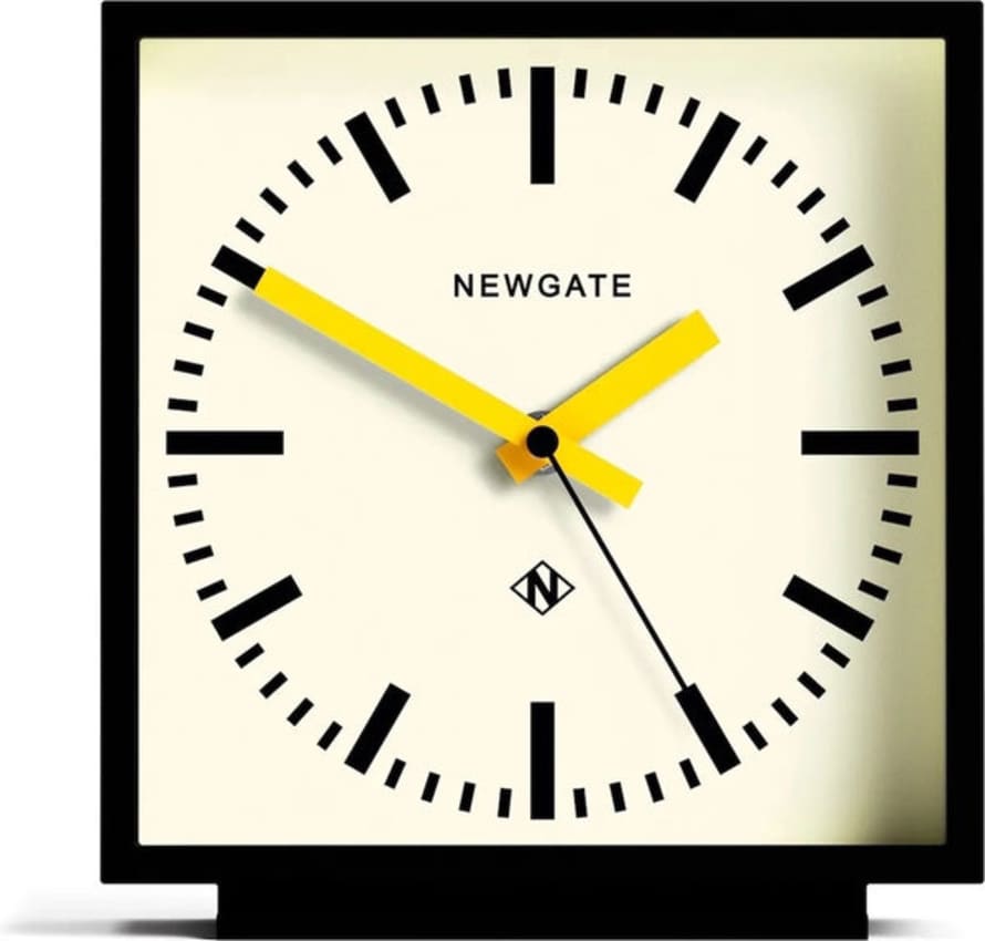 Newgate Orologio Amp Mantel Clock Black /yellow Man/amp390kcy