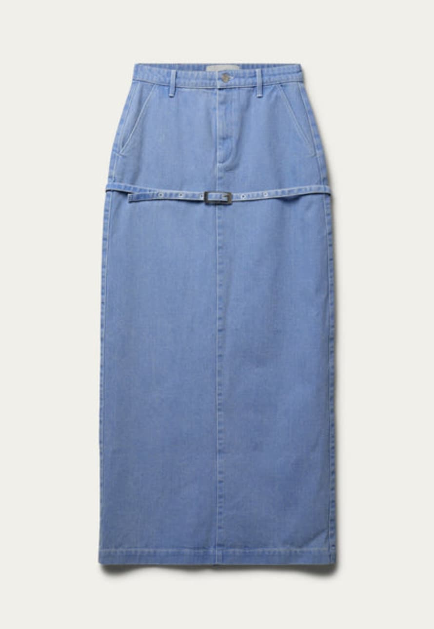 Blanche Piscine Skirt 100% Organic Cotton In Forever Blue