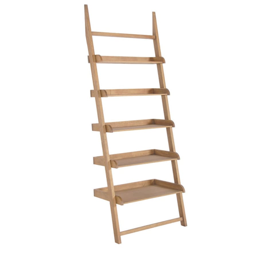 Lillian Daph Oak Step Shelving Unit