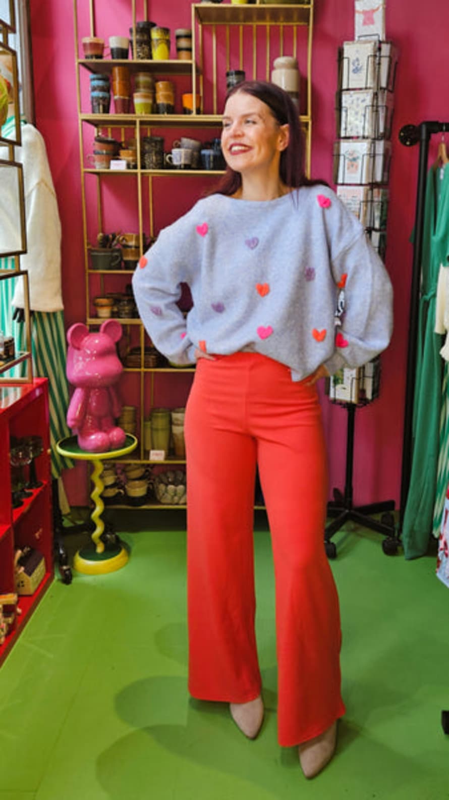 Sisterspoint Neat Pants - Strawberry