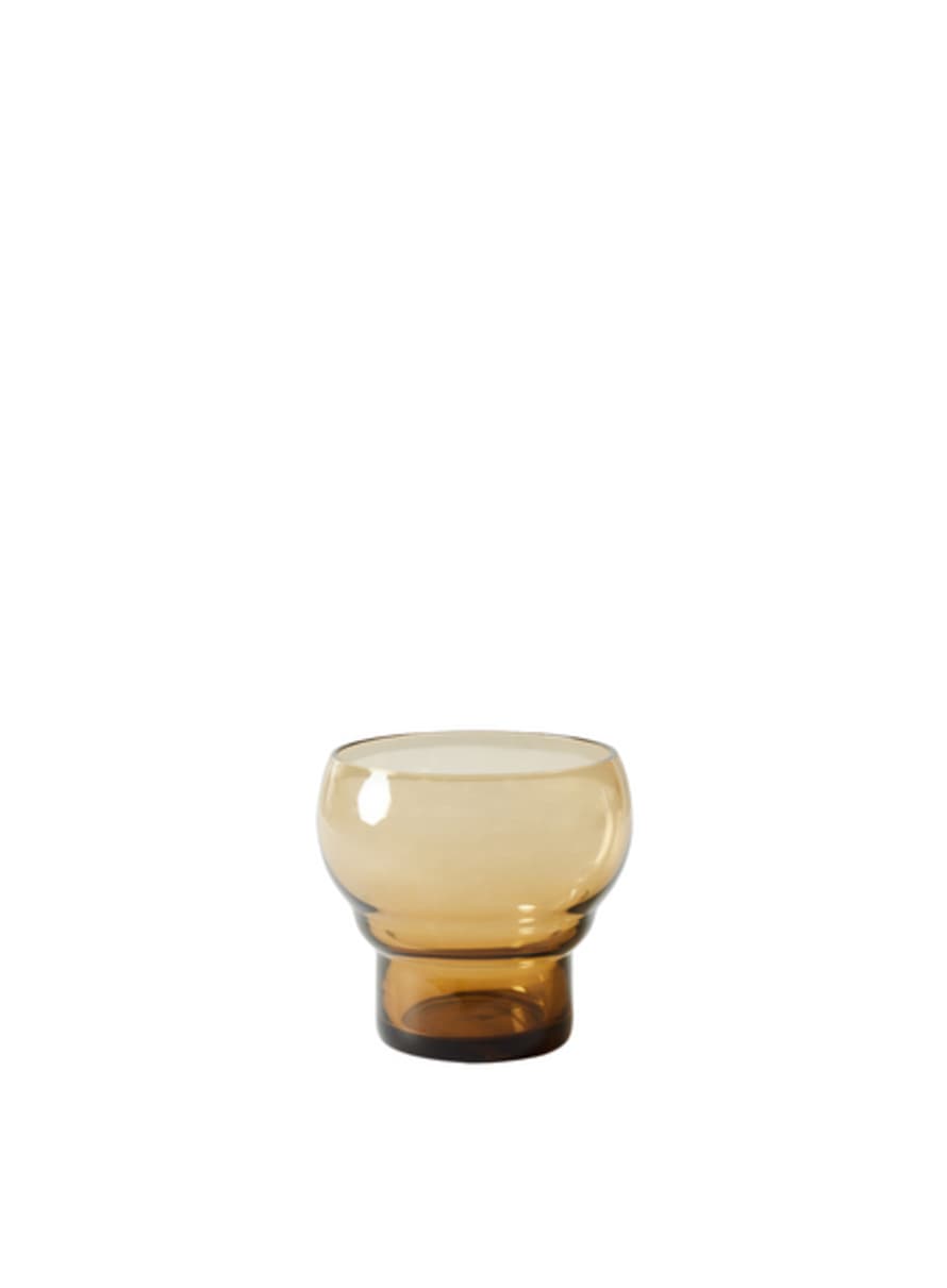 HK Living 70's Glassware Bulb Glass In Amber From