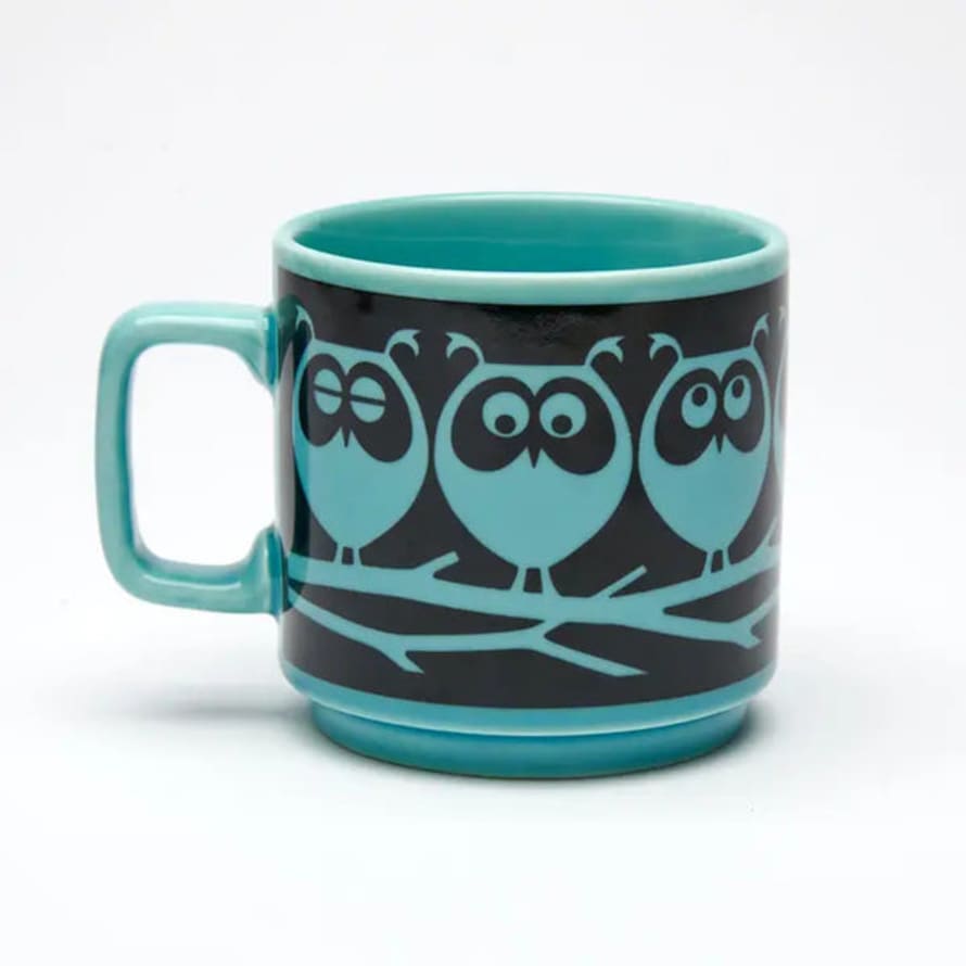Magpie X Hornsea Owls On Branch- Mug