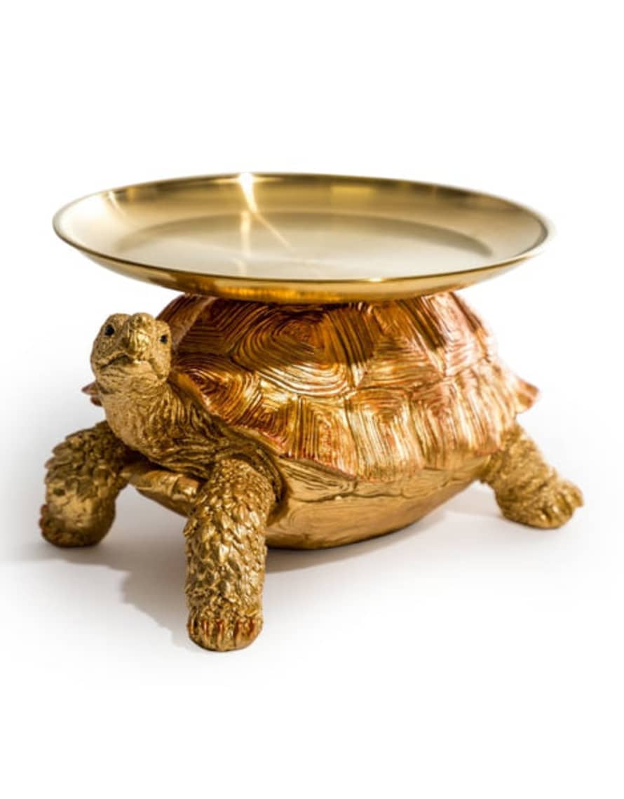 Mcgowan Gold And Bronze Tortoise With Tray