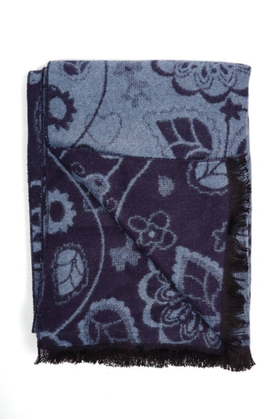 Remus Uomo Navy Paisley Scarf