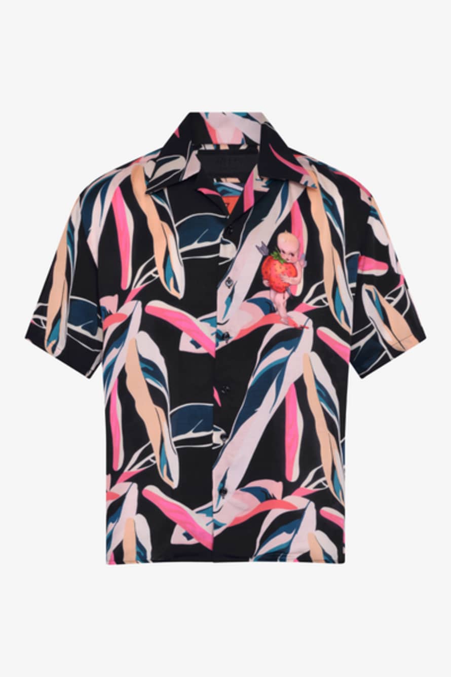 RH45 Black Cupid Havaiian Shirt 