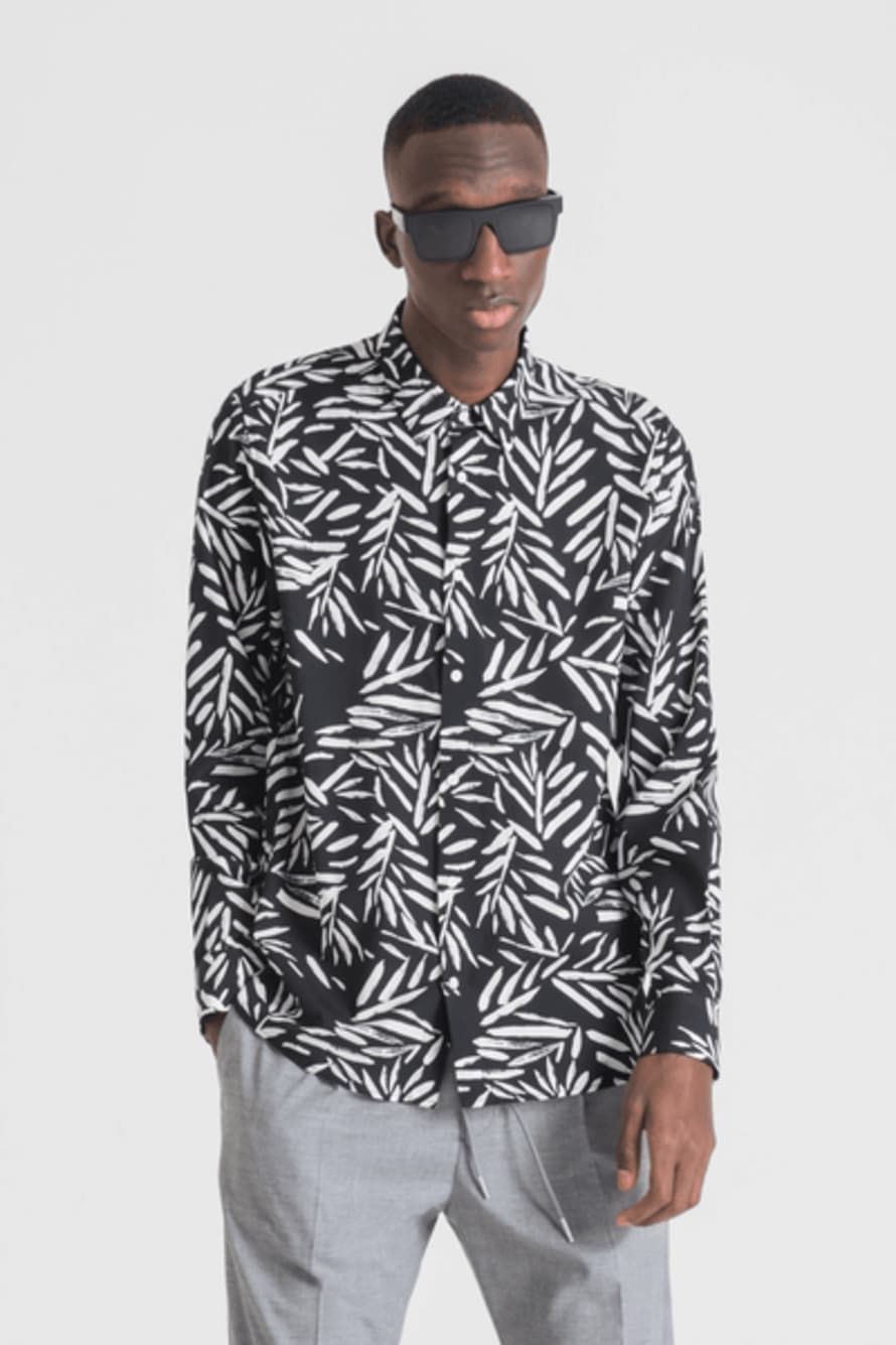 ANTONY MORATO Black Barcelona Printed Shirt