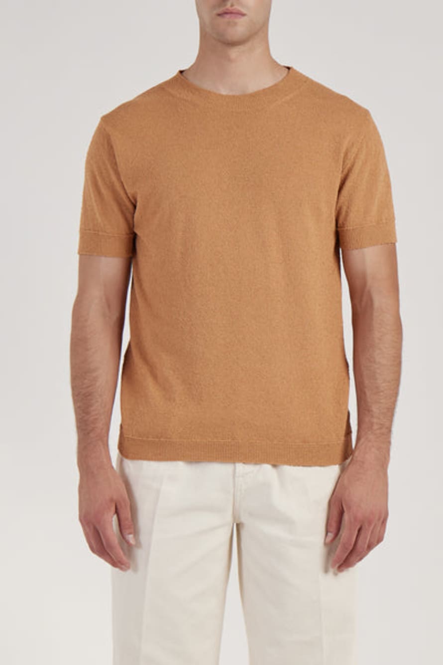 Daniele Fiesoli Orange Round Neck T Shirt