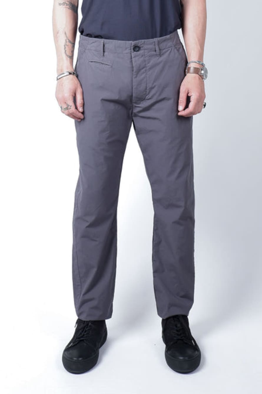 Hannes Roether Lightweight Cotton Trousers Steel Blue