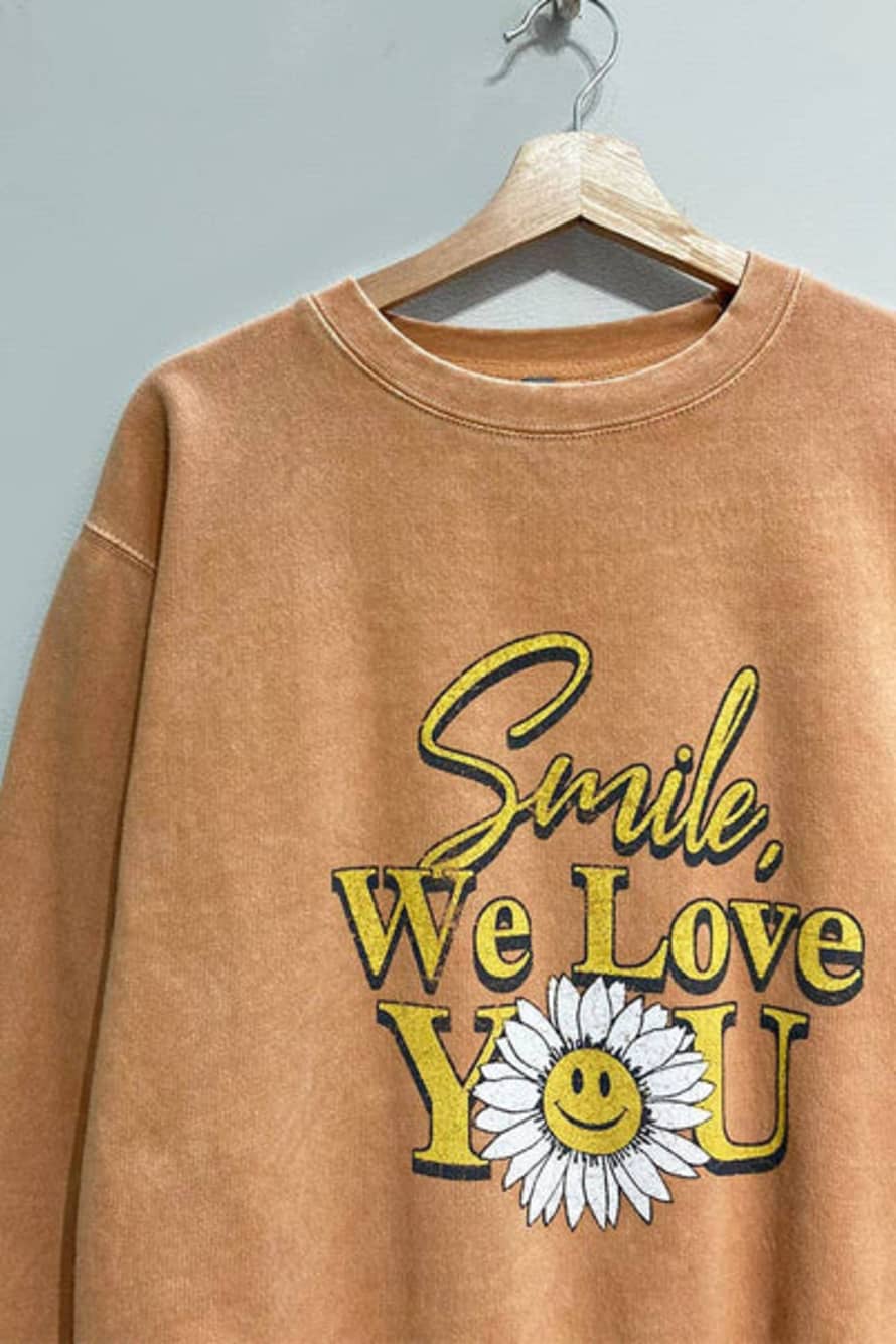 Annabelle 87 Smile Daisy Washed Sweatshirt