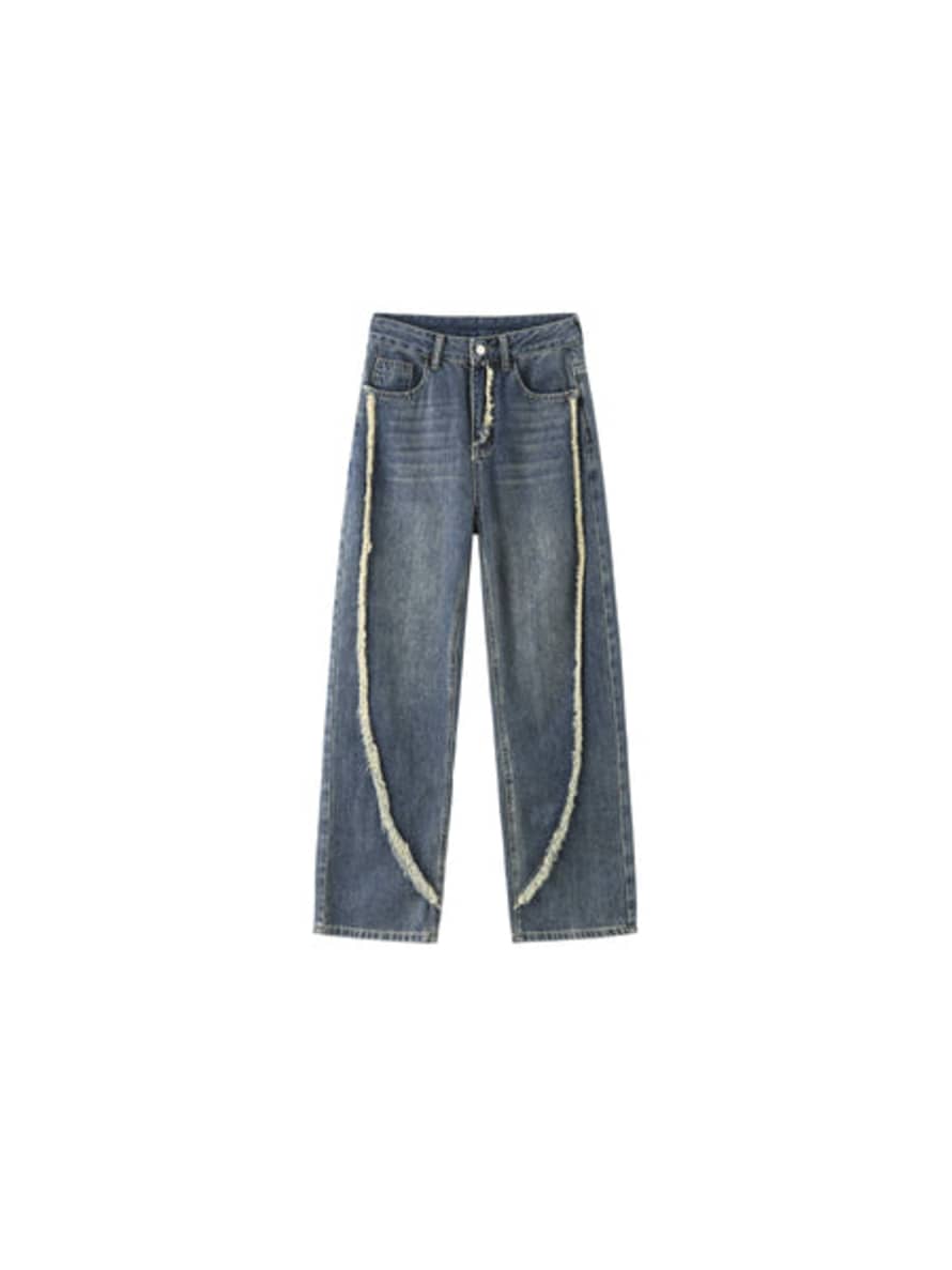 Cubic - Classic Jean With Frayed Detail