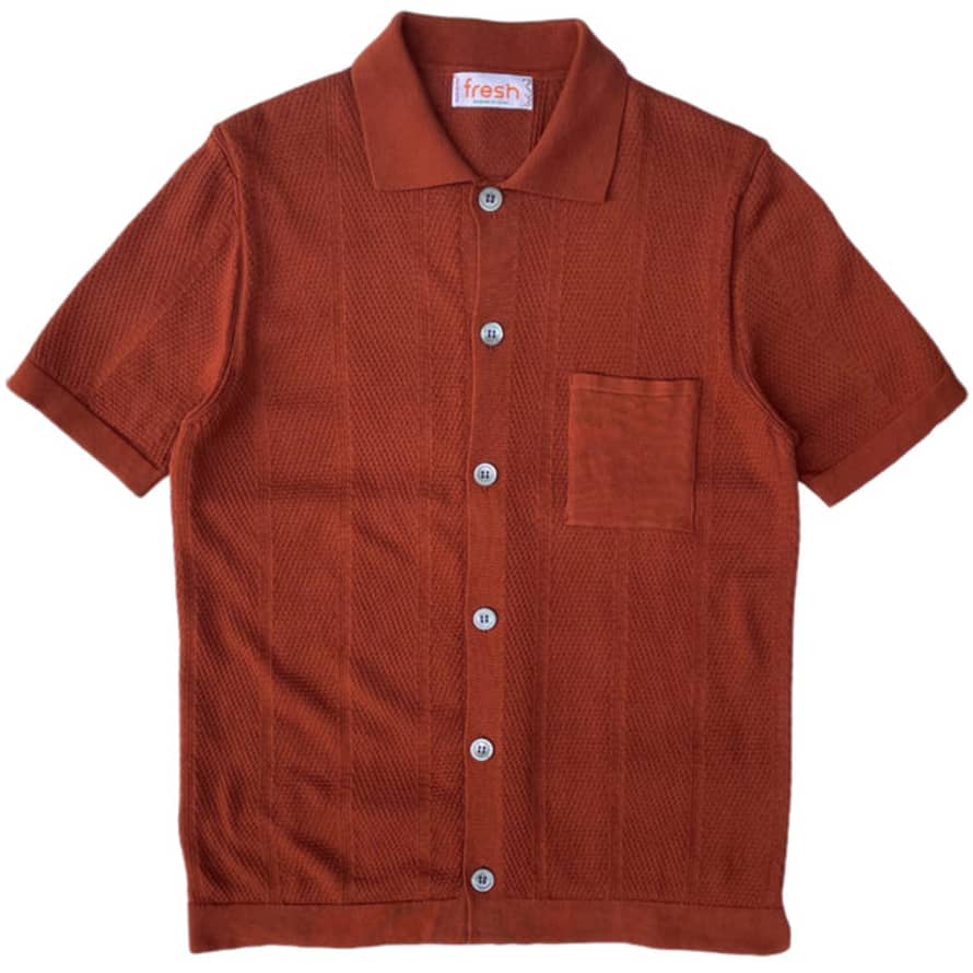 Fresh Grandaddy Cotton Polo Shirt In Brown