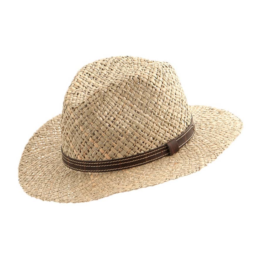 Faustmann Straw Hat - Natural / Brown Leather Band
