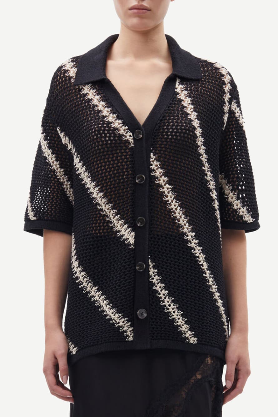  Samsoe Samsoe Black Stripe Saisha Shirt