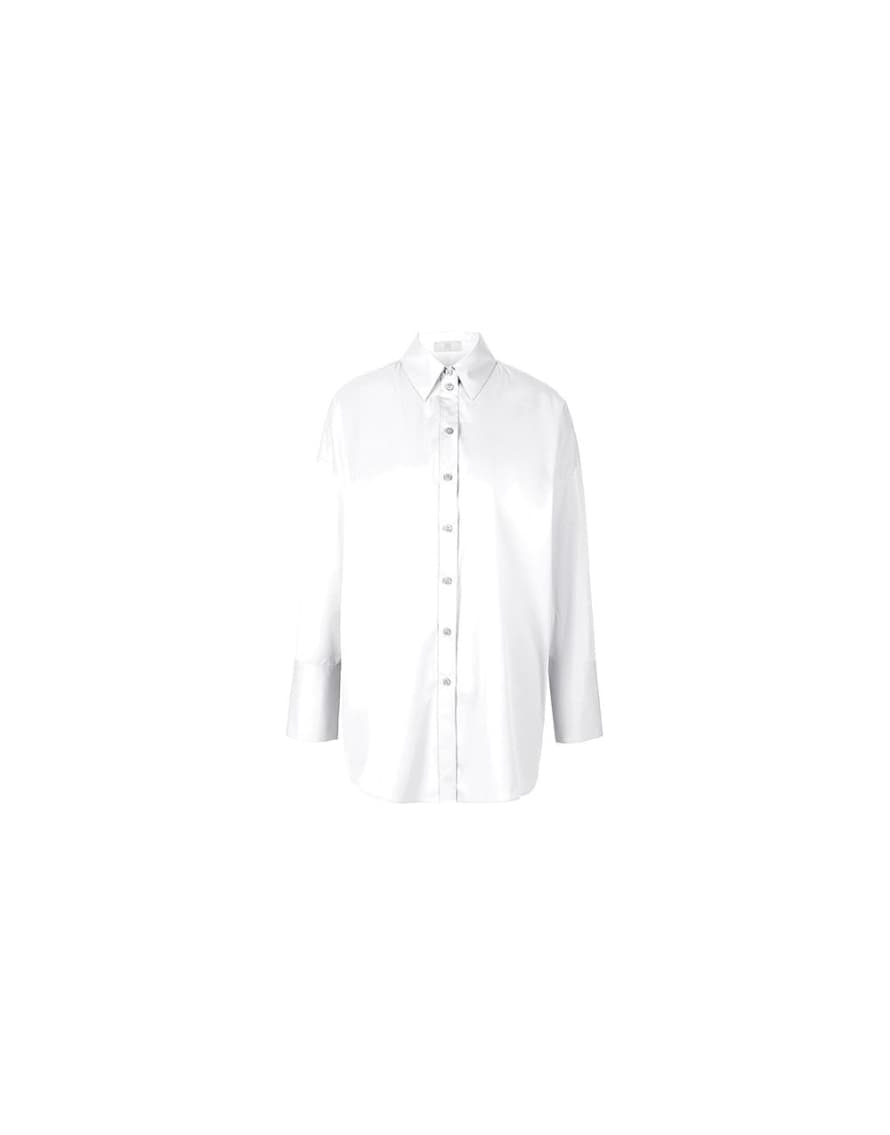 Riani Riani Large Cuff Detail Button Up Shirt Col: 100 White, Size: 8
