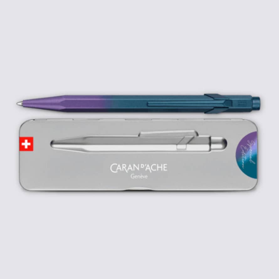 Caran d'Ache 849 Claim Your Style Ballpoint Pen - Ed5 Purple Ocean