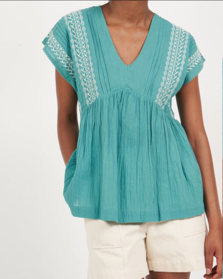 Hartford Hoda Embroidered Top