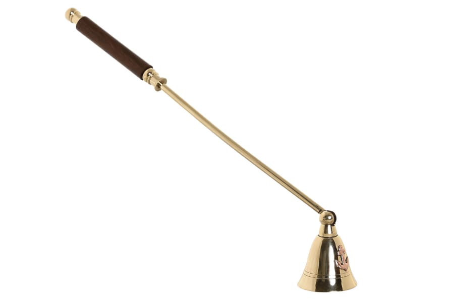Joca Home Concept Bronze and Mango Wood Candle Snuffer 