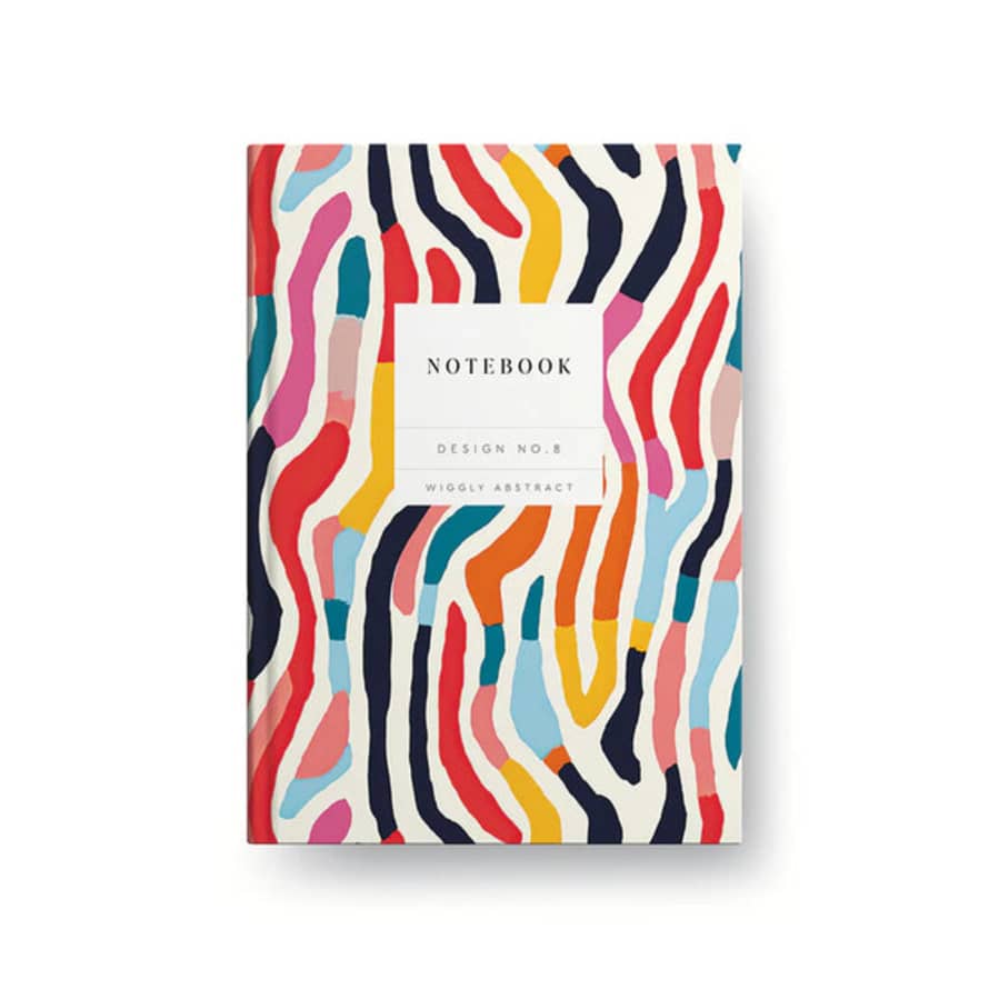 Ohh Deer Wiggly Abstract Hardback Notebook