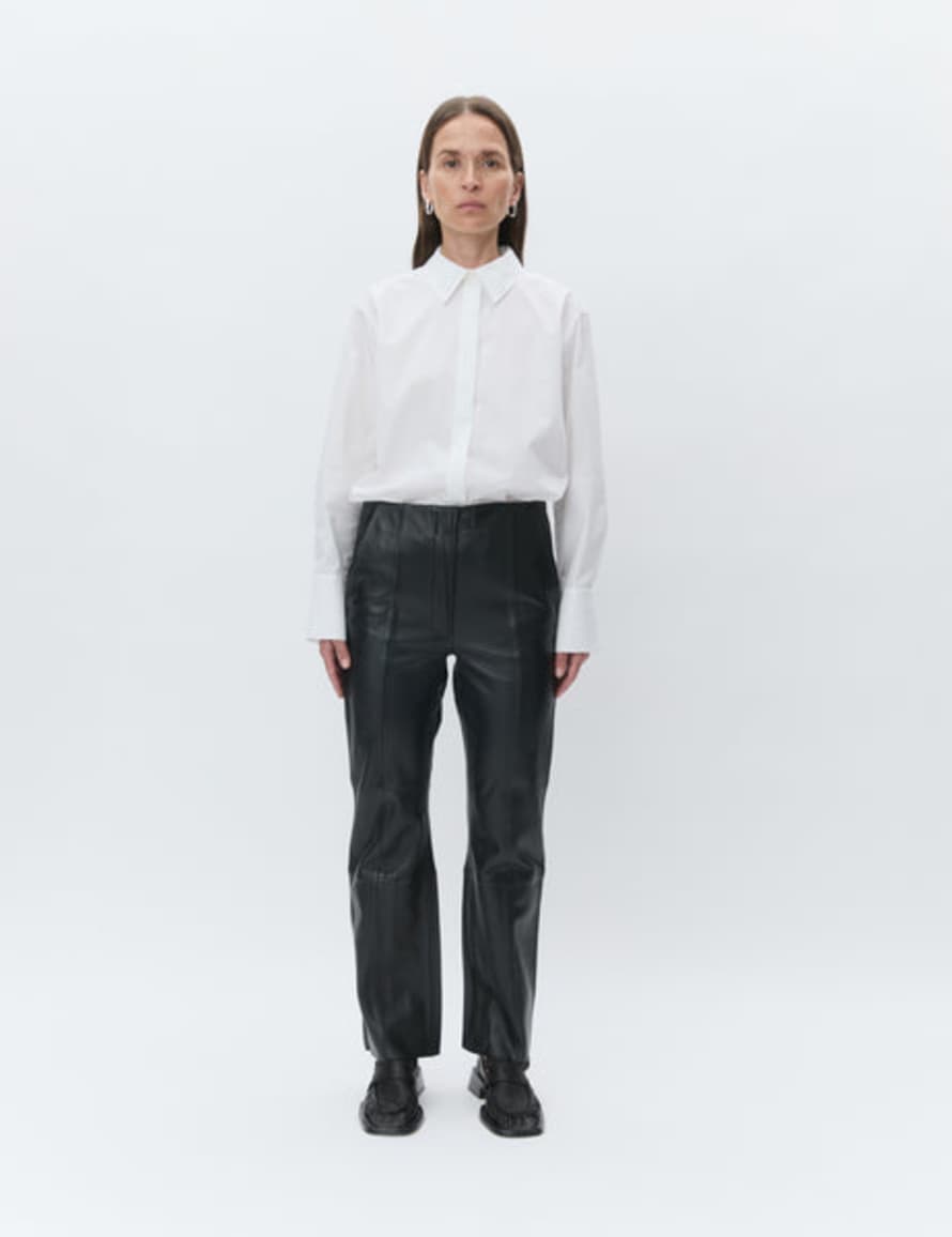 DAY Birger Black Shiv Leather Trousers