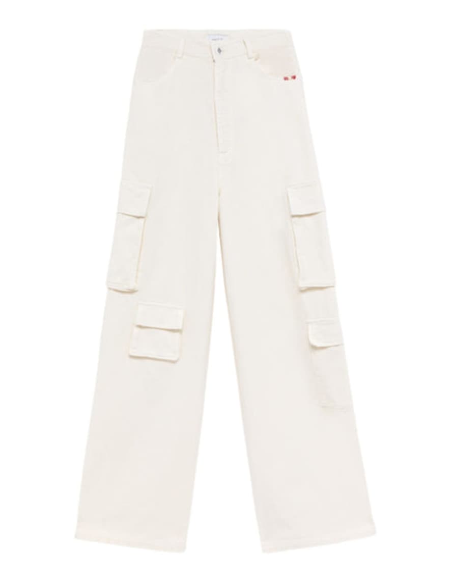Amish Jeans Woman Amd065p3200111 White
