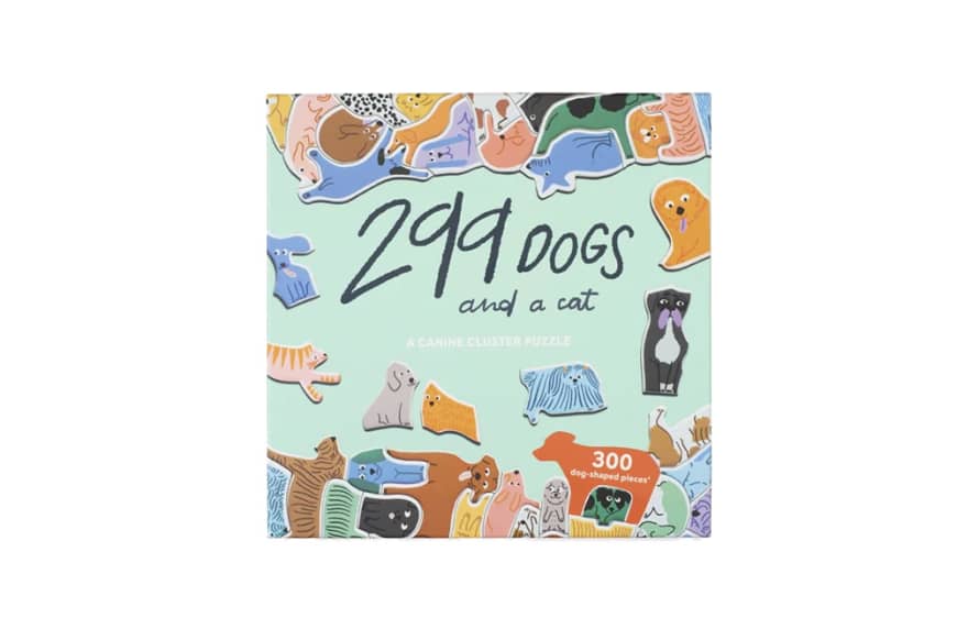 Laurence King 299 Dogs and a Cat Jigsaw Puzzle