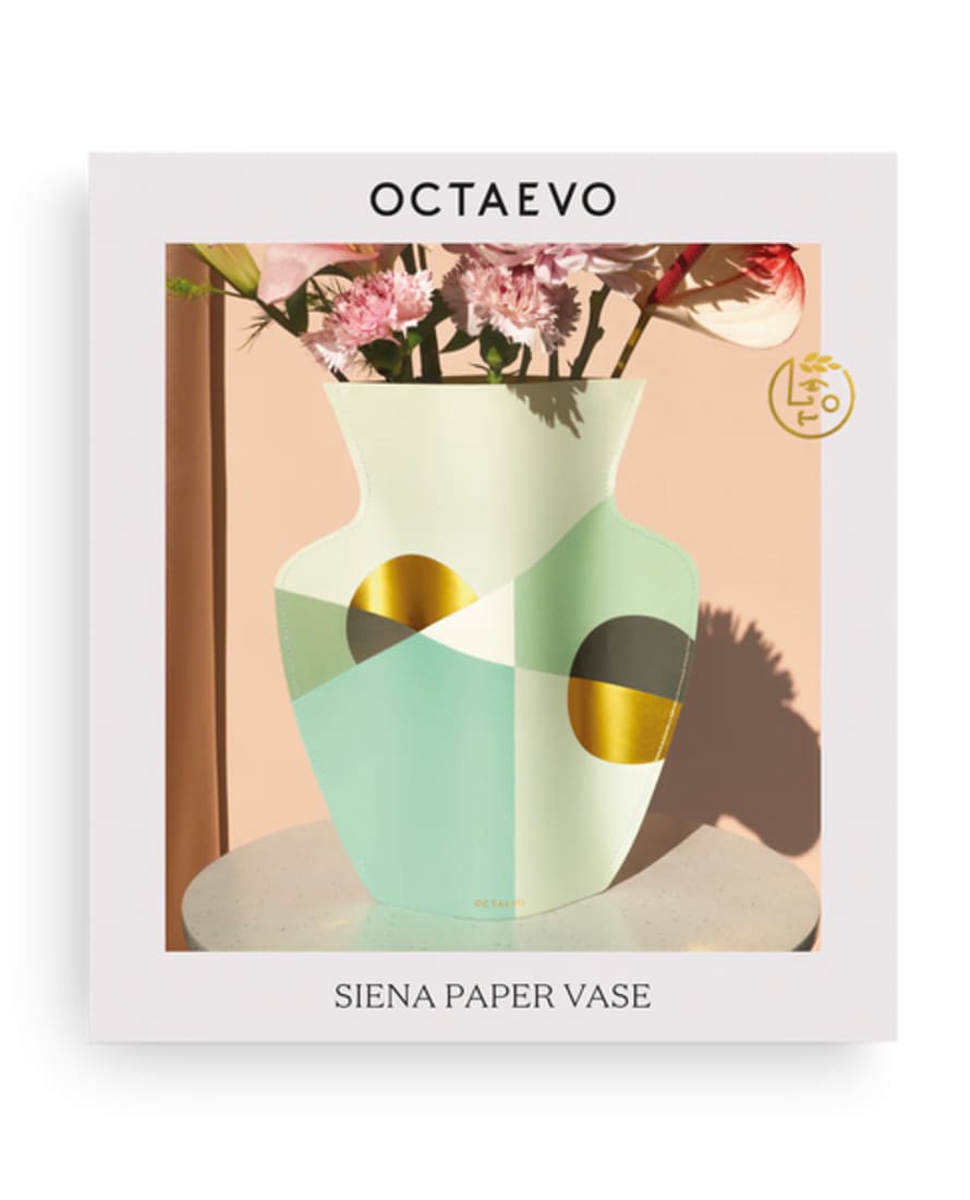 Octaevo Paper Vase Siena Mint