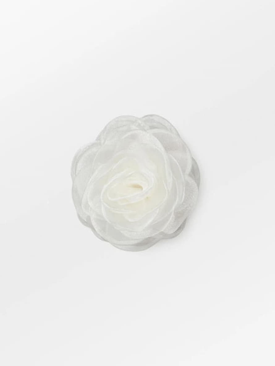 Becksondergaard Orchia Flower Hair Claw - White