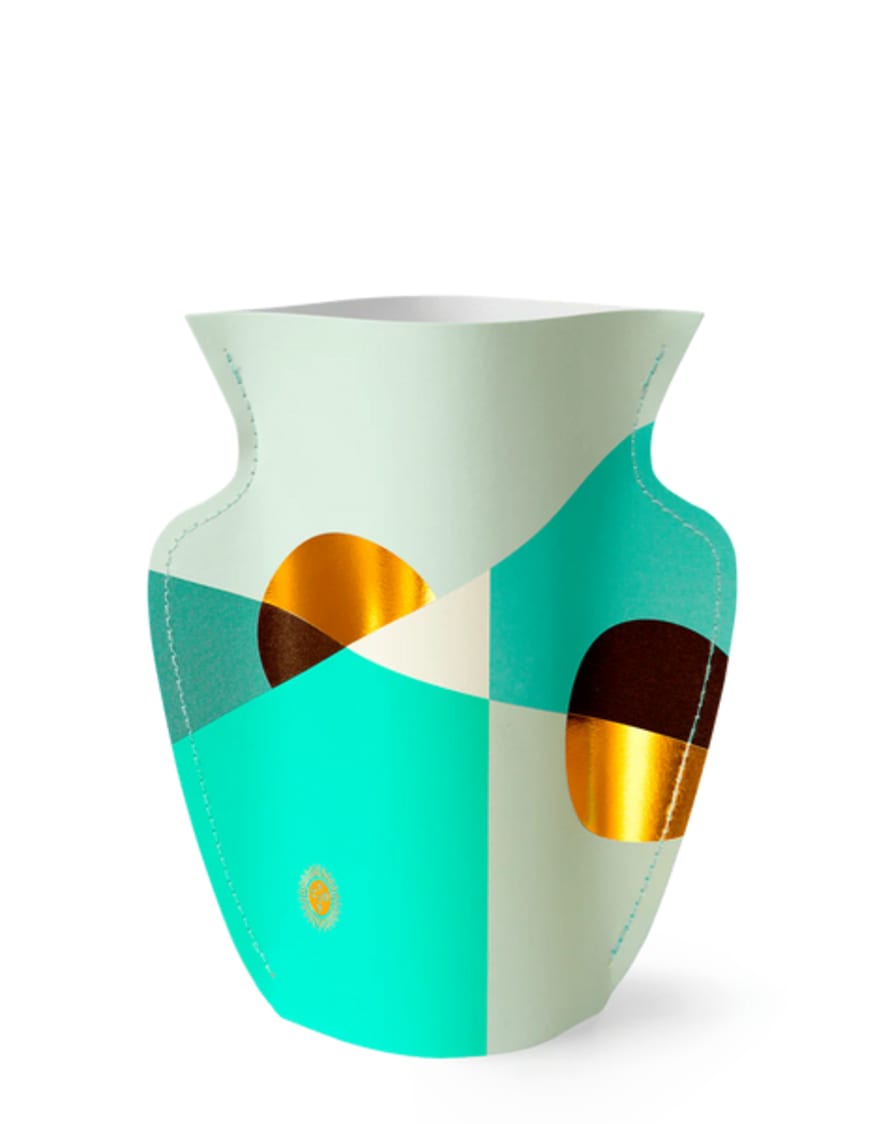 Octaevo Mini Paper Vase Siena Mint