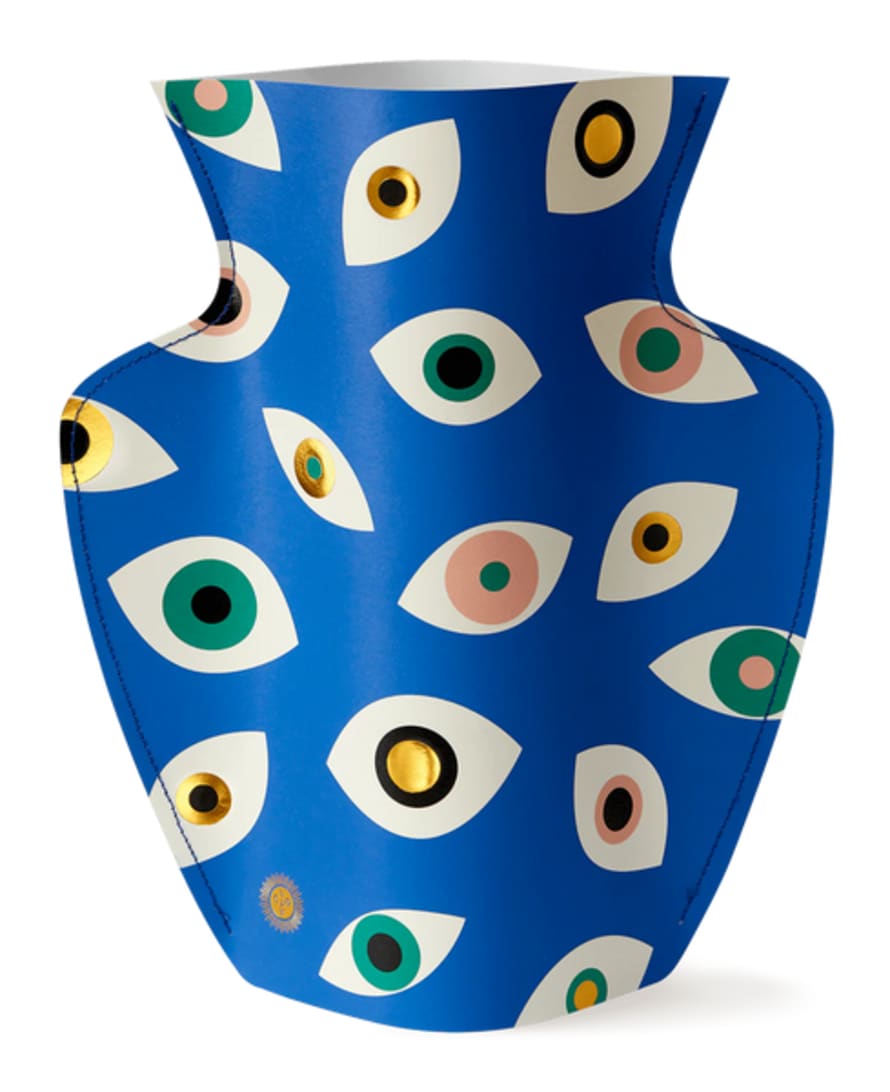 Octaevo Paper Vase Nazar Blue