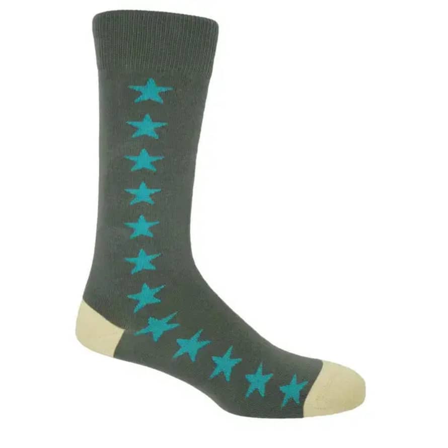 Peper Harow Starfall Men's Luxury Socks Grey