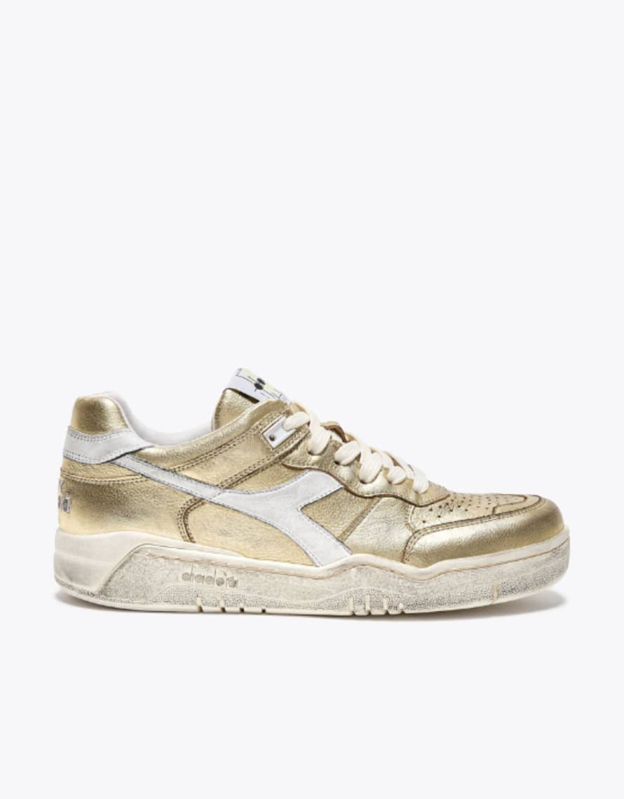 Diadora Diadora B.560 Metal Trainers Metallic Gold/white