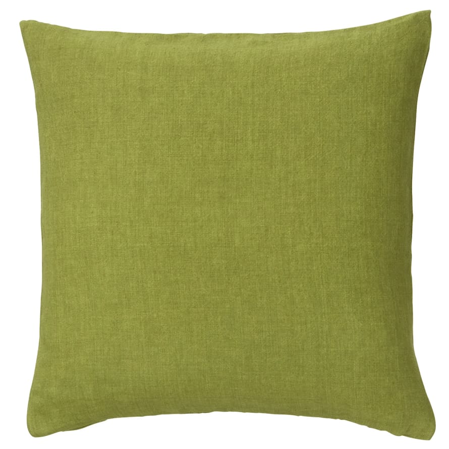 Cozy Living Luxury Light Linen Cushion Cover - DUSTY GREEN, 50 x 50 cm