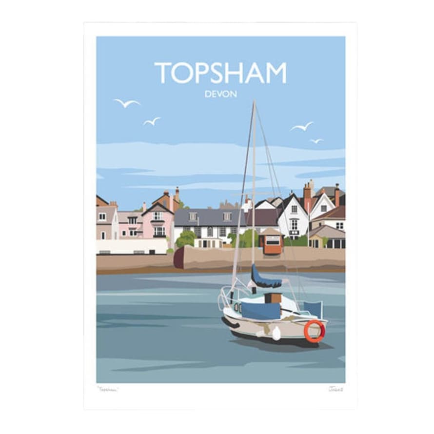 Julia S Illustrations Topsham Print