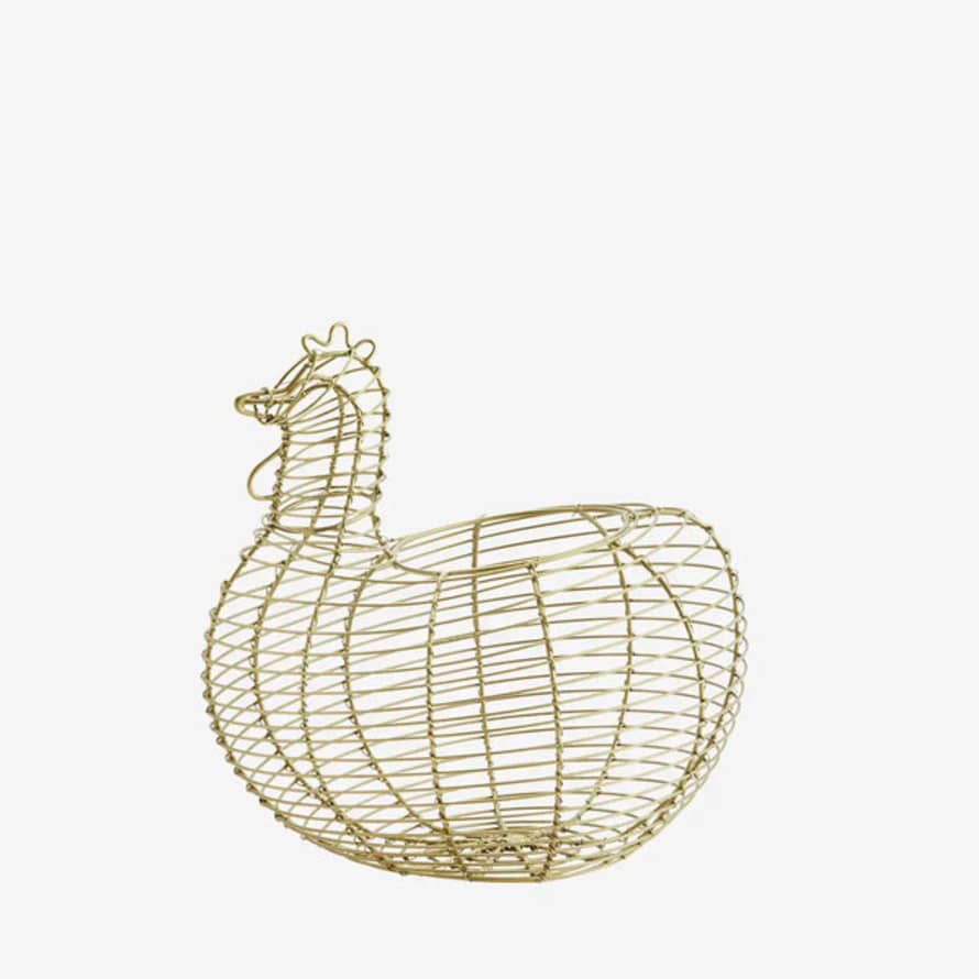 Madam Stoltz Iron Wire Hen Egg Basket