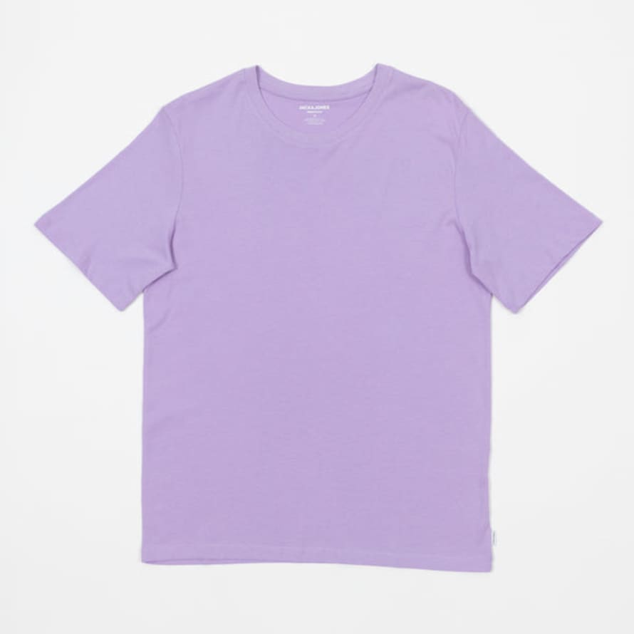 Jack & Jones Organic Cotton Basic T-shirt in Purple