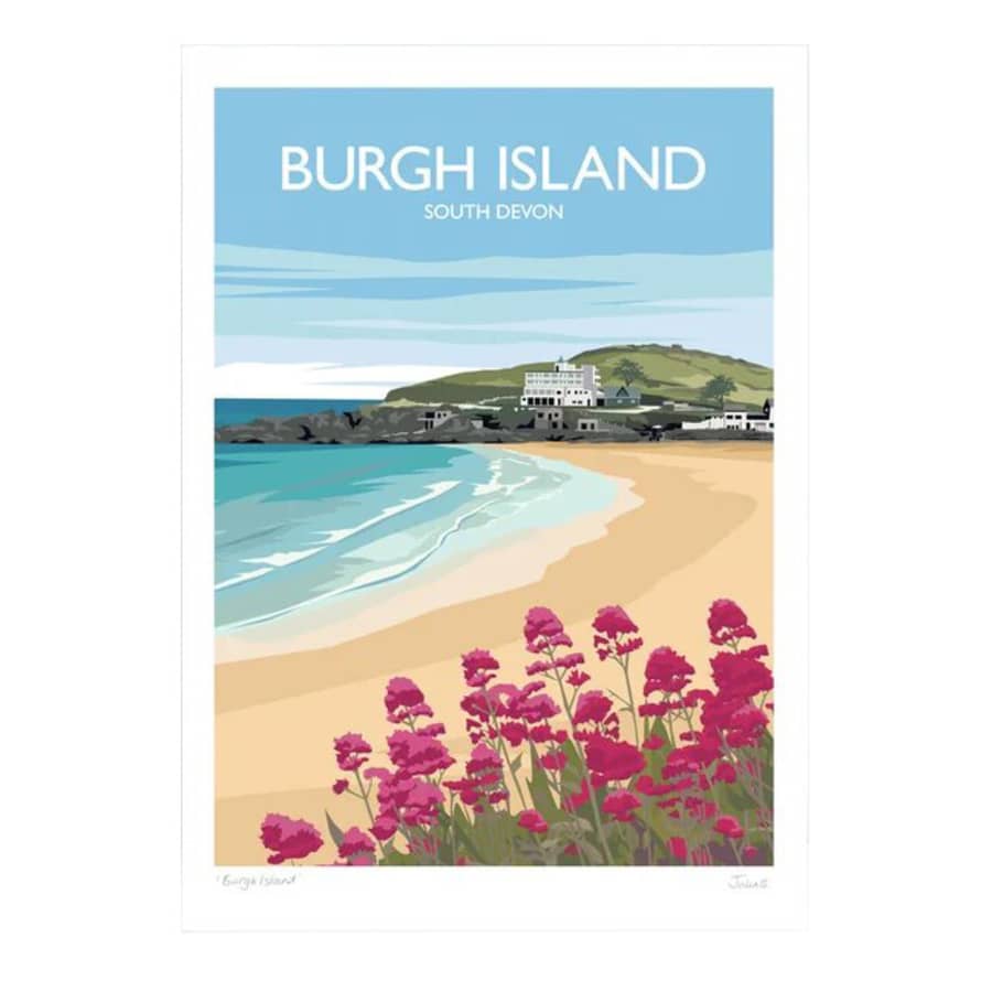 Julia S Illustrations Burgh Island Devon Print (Julia S)