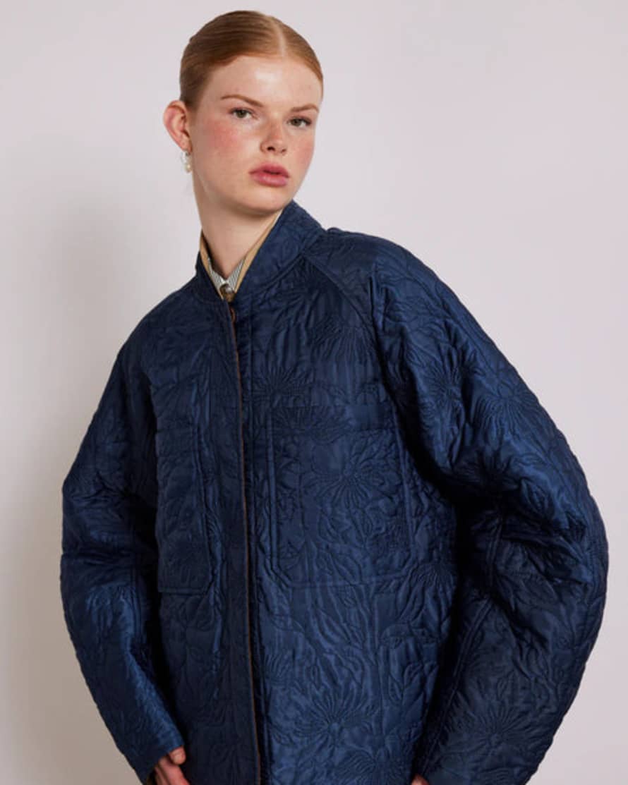 Damson Madder Susie Quilted Reversible Bomber