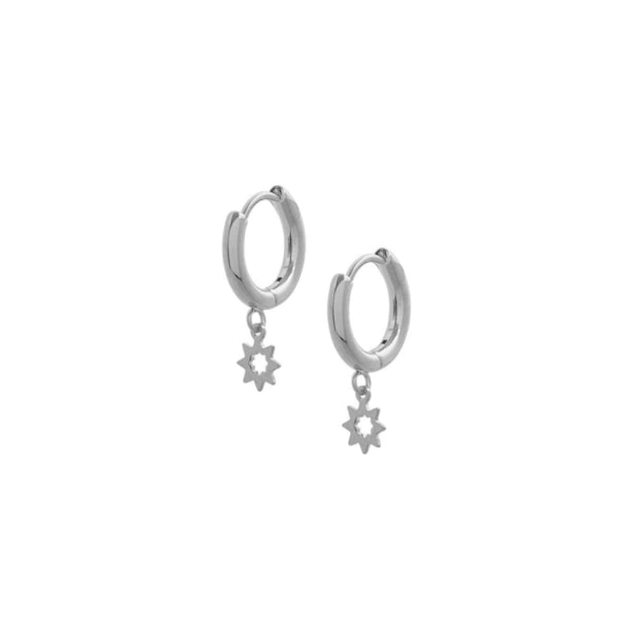 Spoiled Life A Weathered Penny Celestial Hoops - Silver