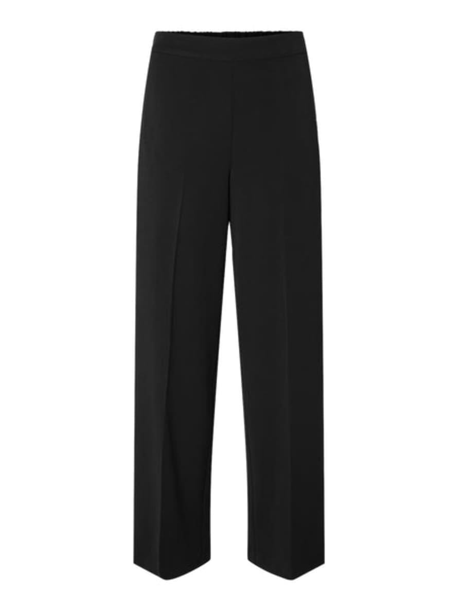 Selected Femme Slfemma-tara Black Wide Trousers
