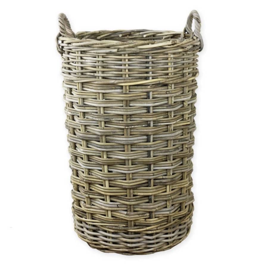 Kirkland's Home  Large Wicker Round Umbrella Stand Basket 