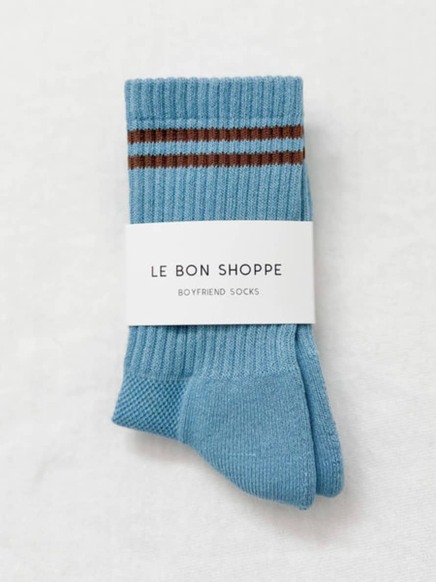 Le Bon Shoppe Powder Blue Boyfriend Socks