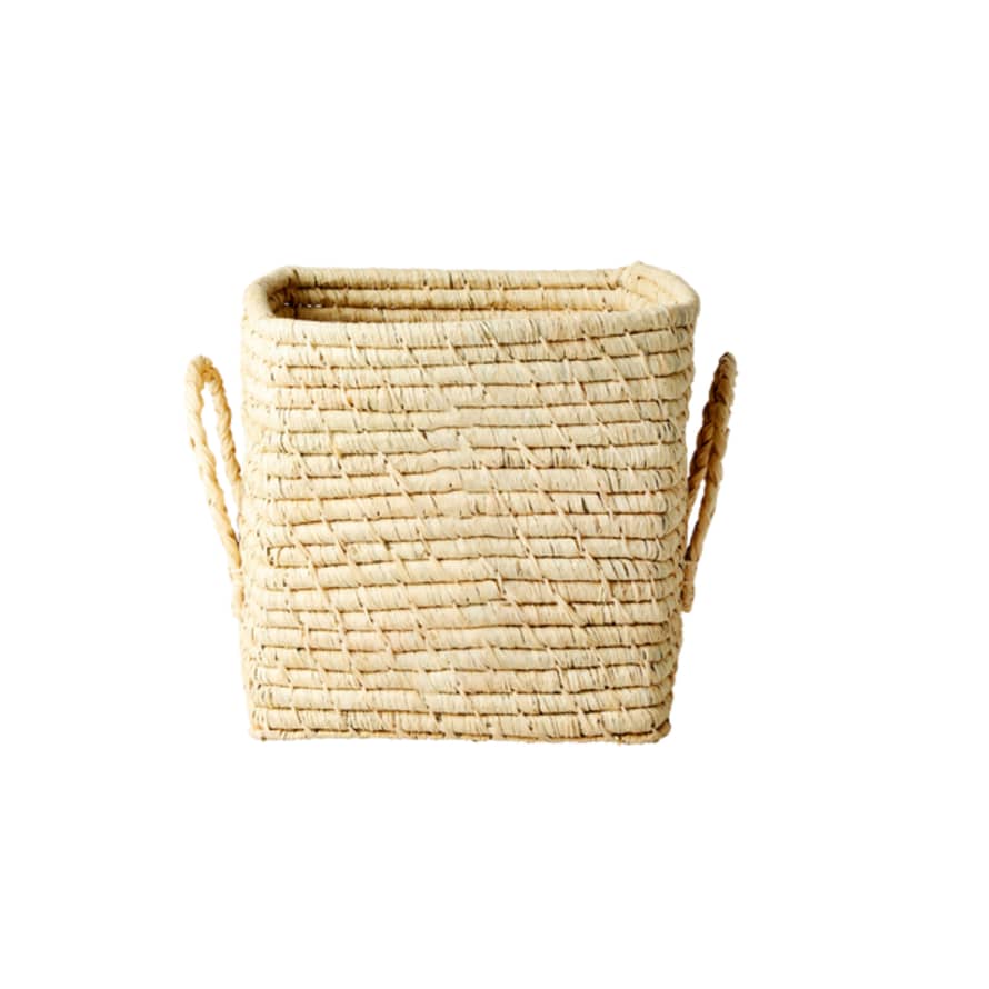 rice Small Natural Raffia Basket